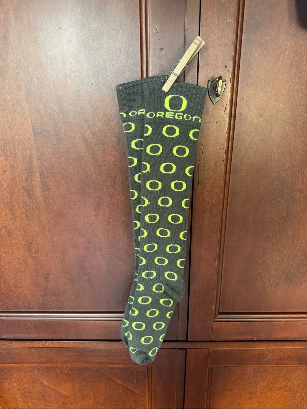 Oregon Ducks Men’s Crew & Tall Socks - Green & Yellow